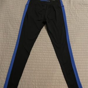 Zella Black with Blue Stripe Leggings